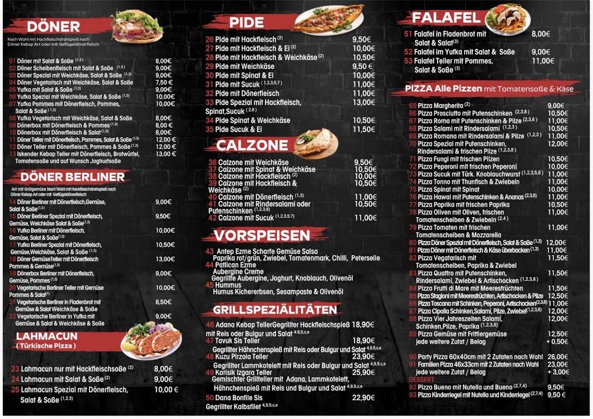 Öz Kebap меню