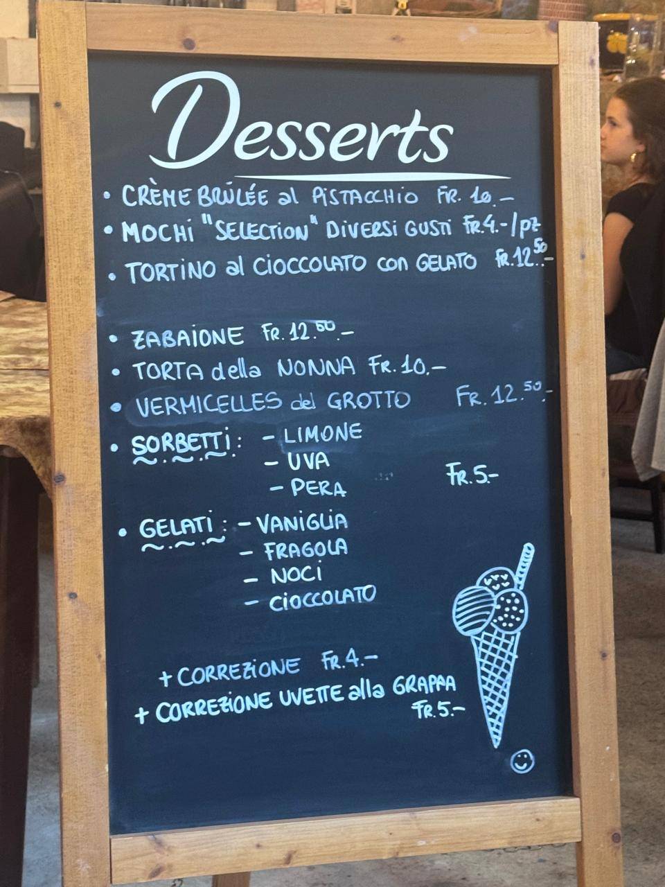 Osteria Grotto Conza меню