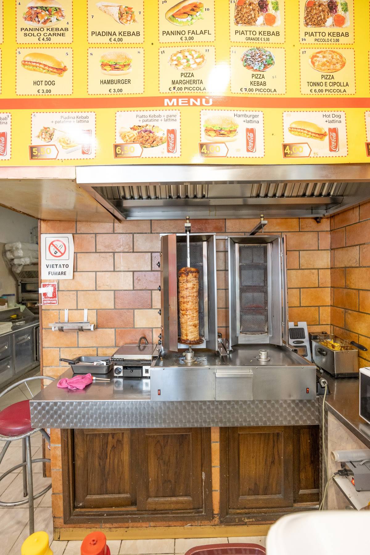 PAK PIZZERIA E KEBAB меню