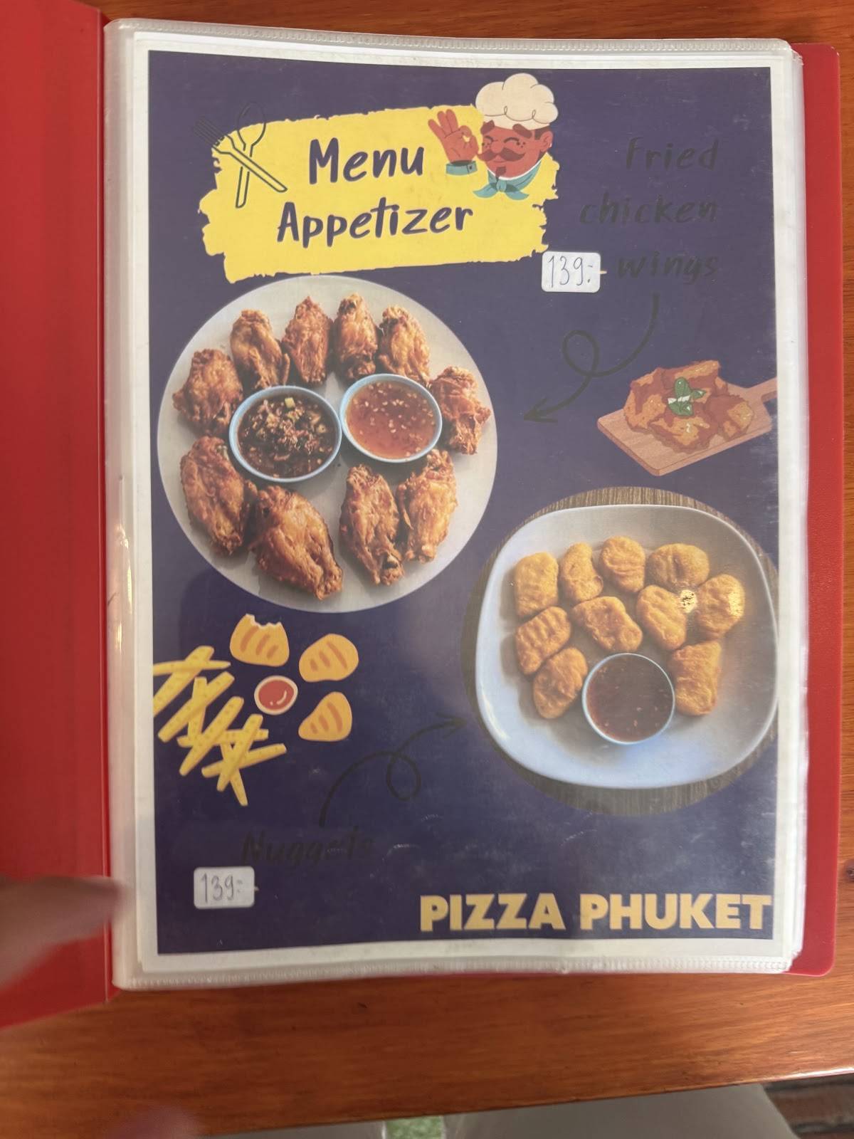 PIZZAPHUKET меню