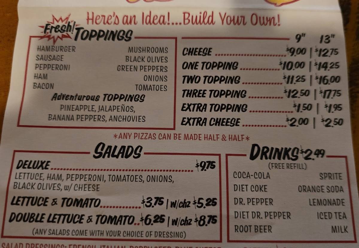 Pizza House меню
