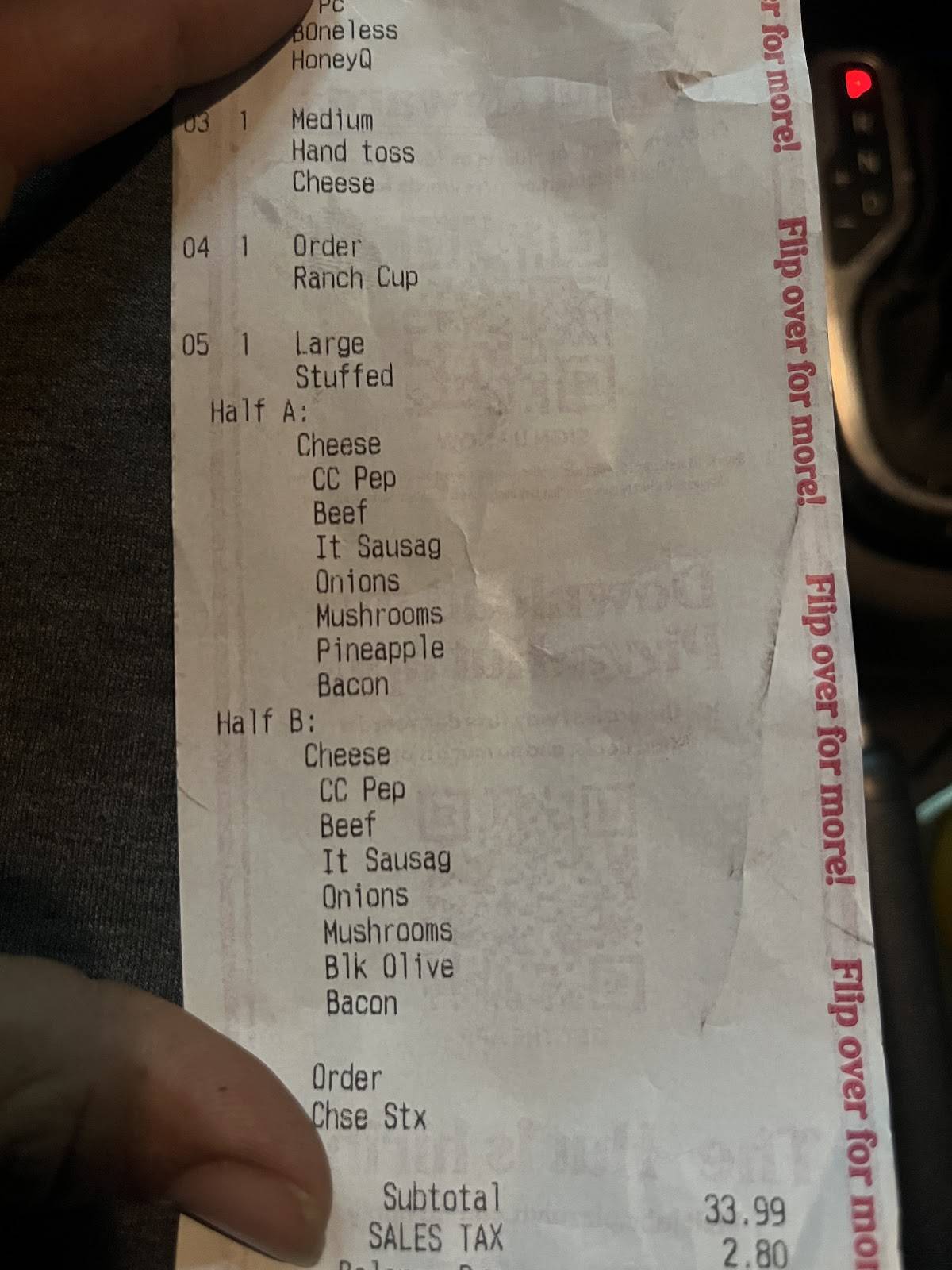 Pizza Hut меню