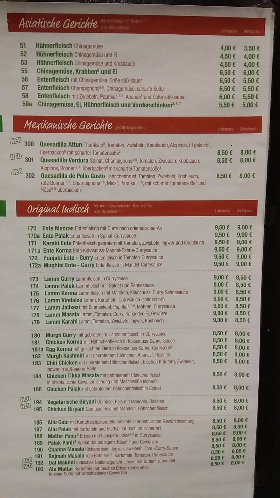 Pizza-Maria- Rochlitz меню