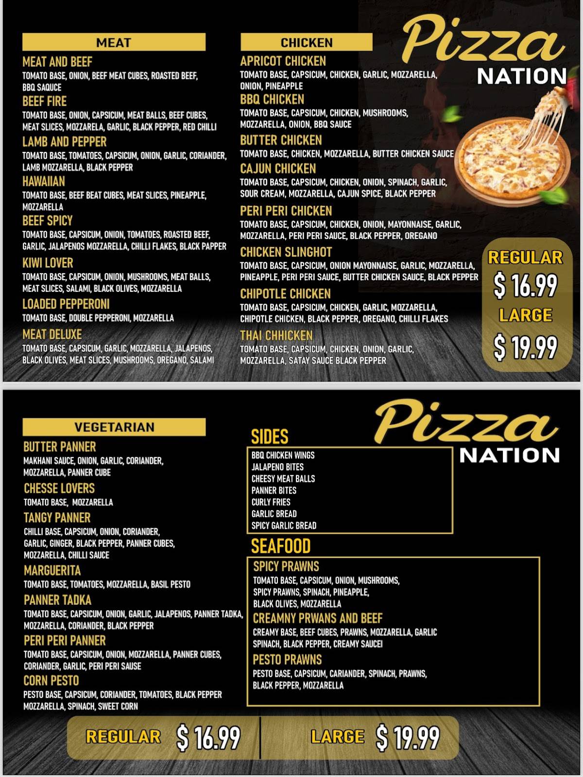 Pizza Nation меню