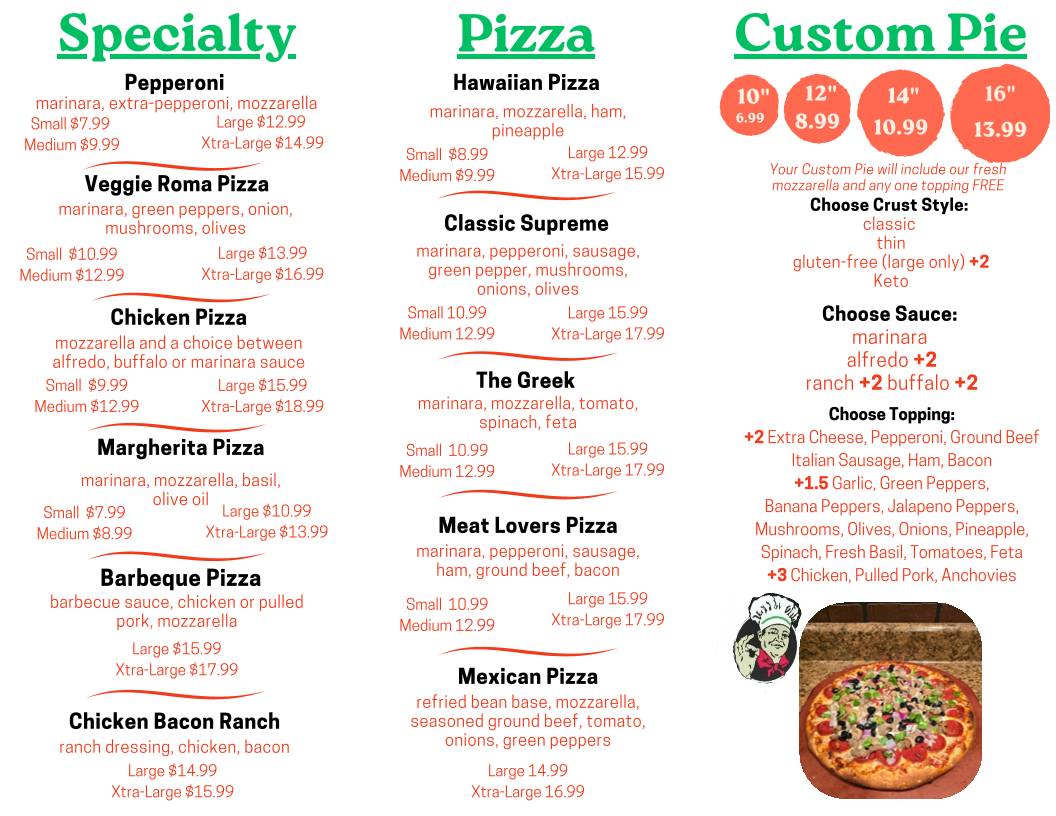 Pizza Roma - Decatur меню