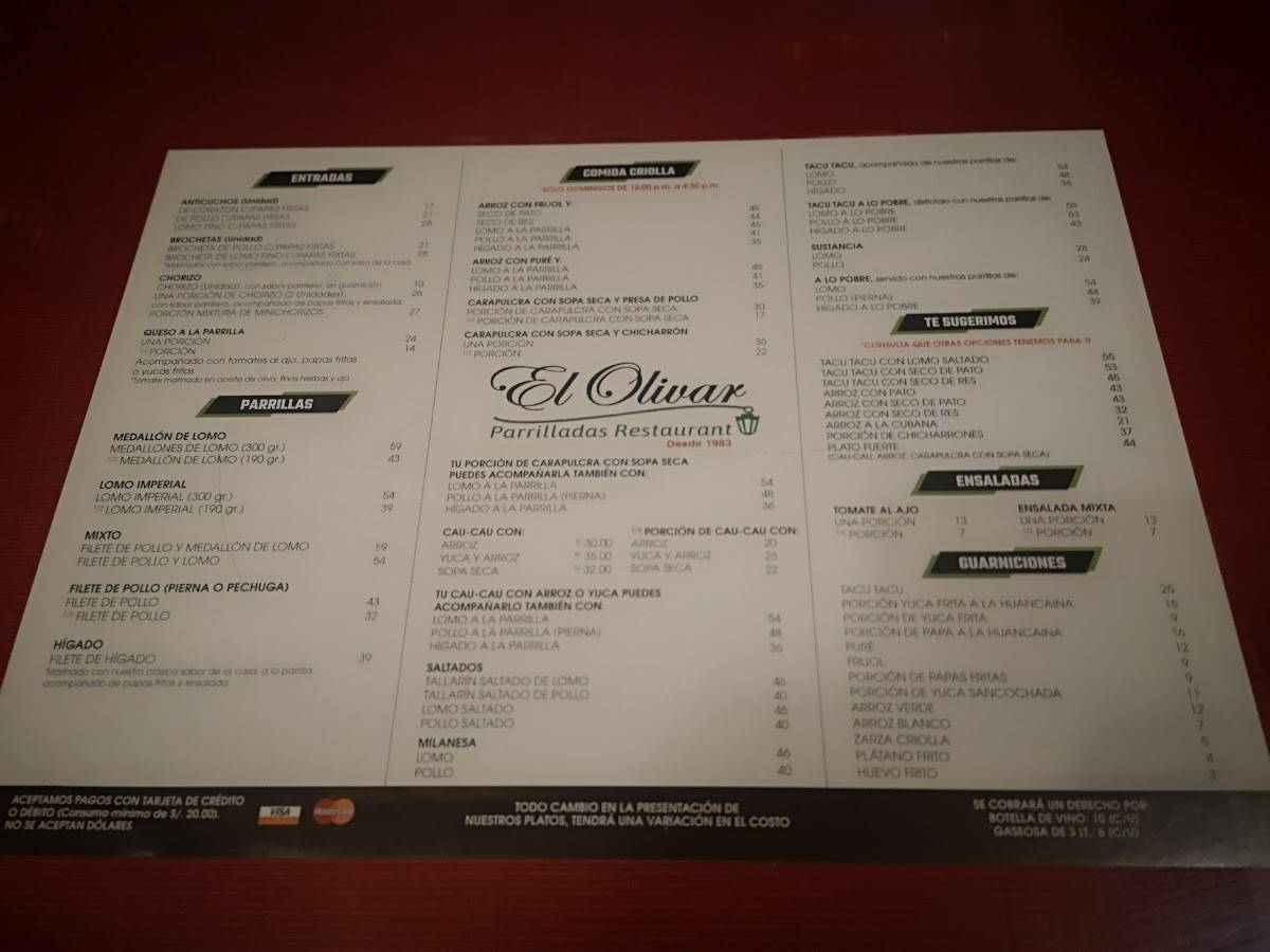 Pizzeria & Grill Ópera меню