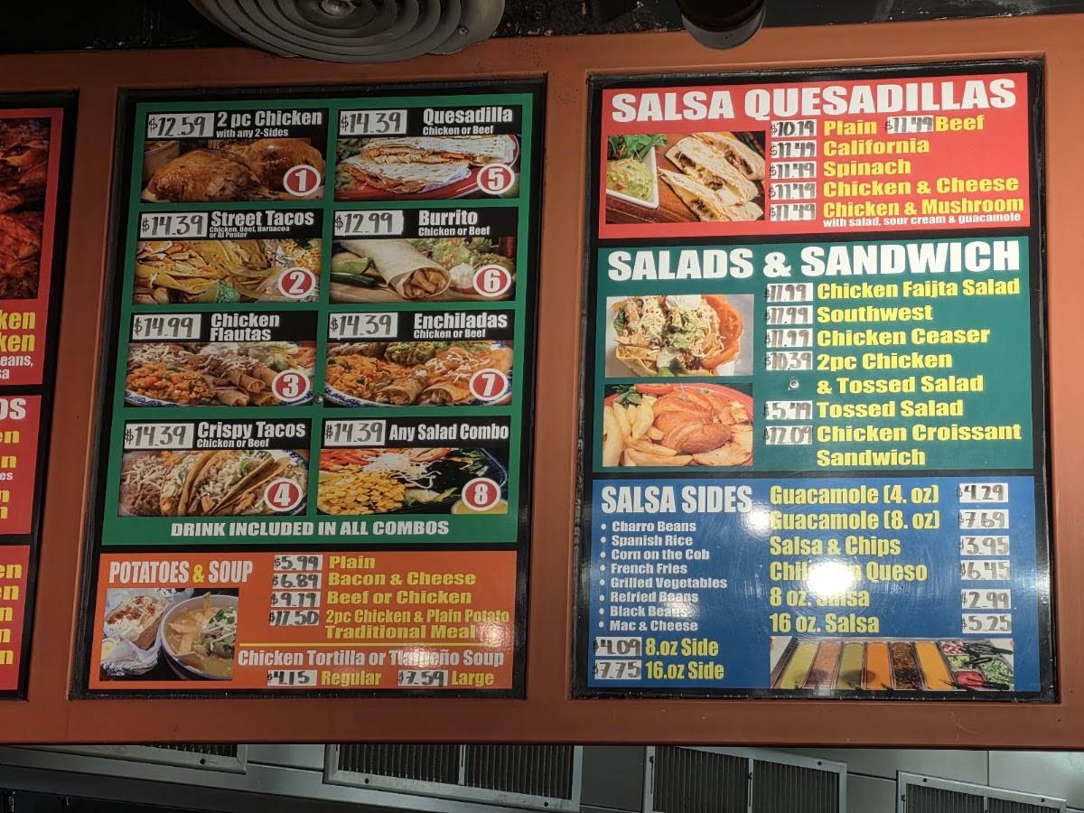 Pollo Salsa меню