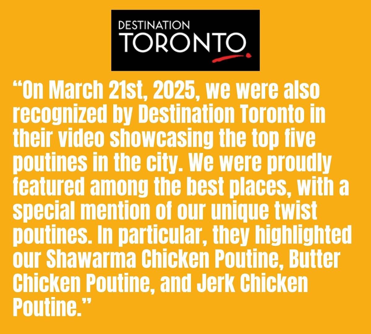 Poutine Hub меню