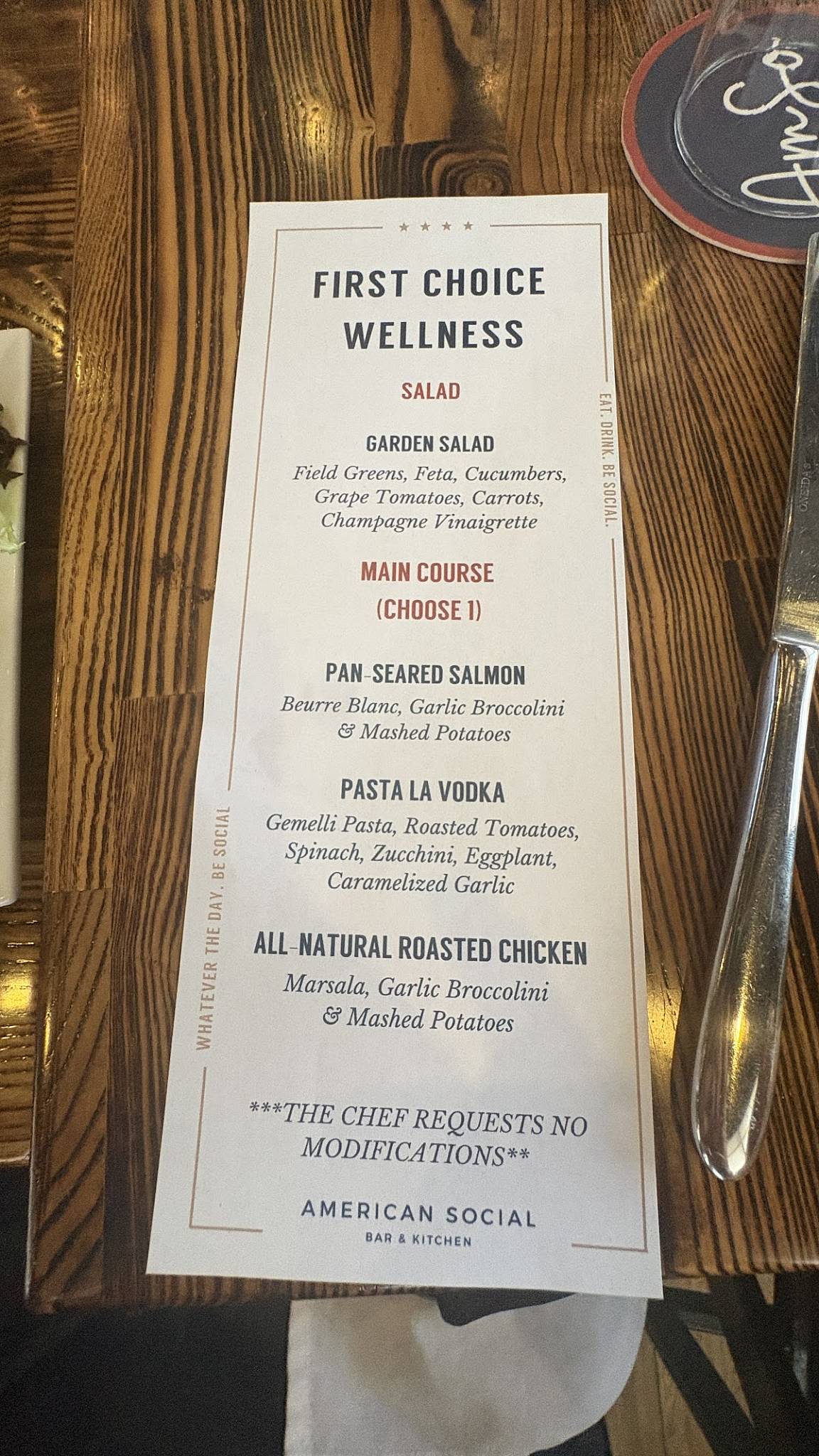 American Social - Bar & Kitchen - Boca Raton меню