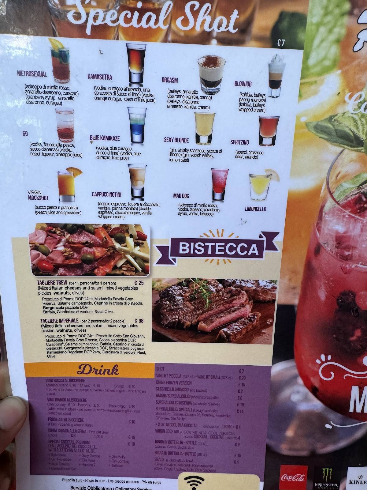 Bar & Restaurant меню