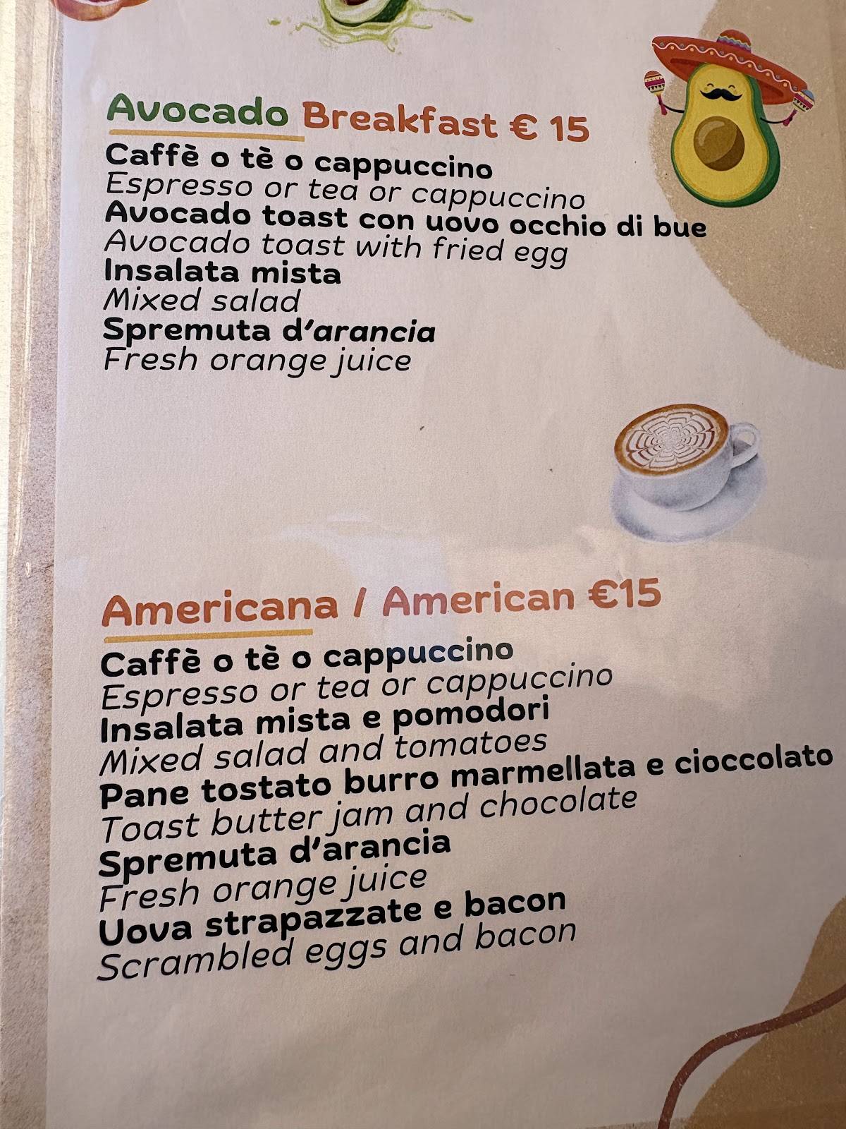 La Licata меню