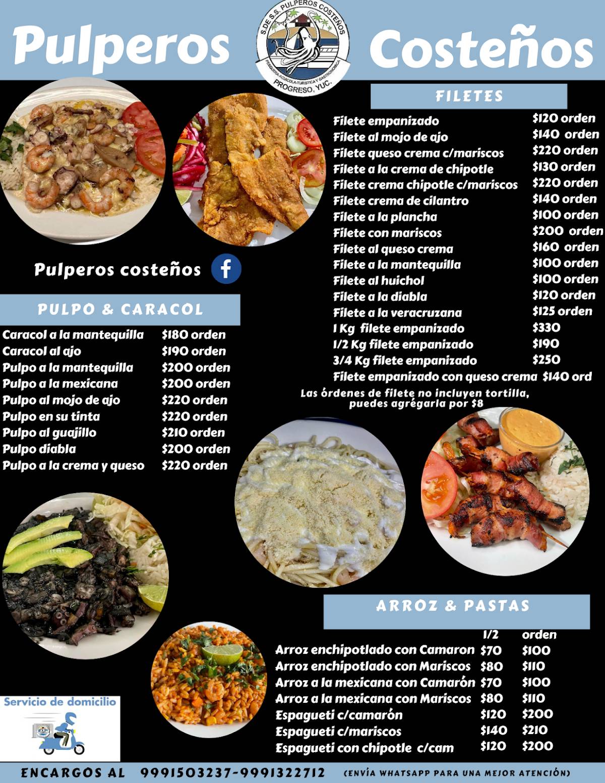 Pulperos Mérida меню