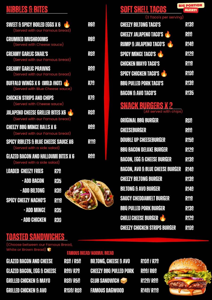 Pypenanzi's restuarant меню