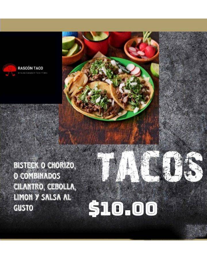 Rascón Taco меню