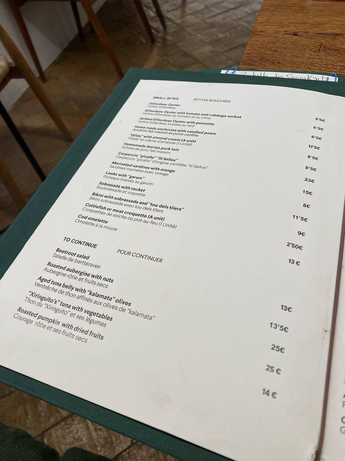 ReMei - Restaurant Cadaqués меню