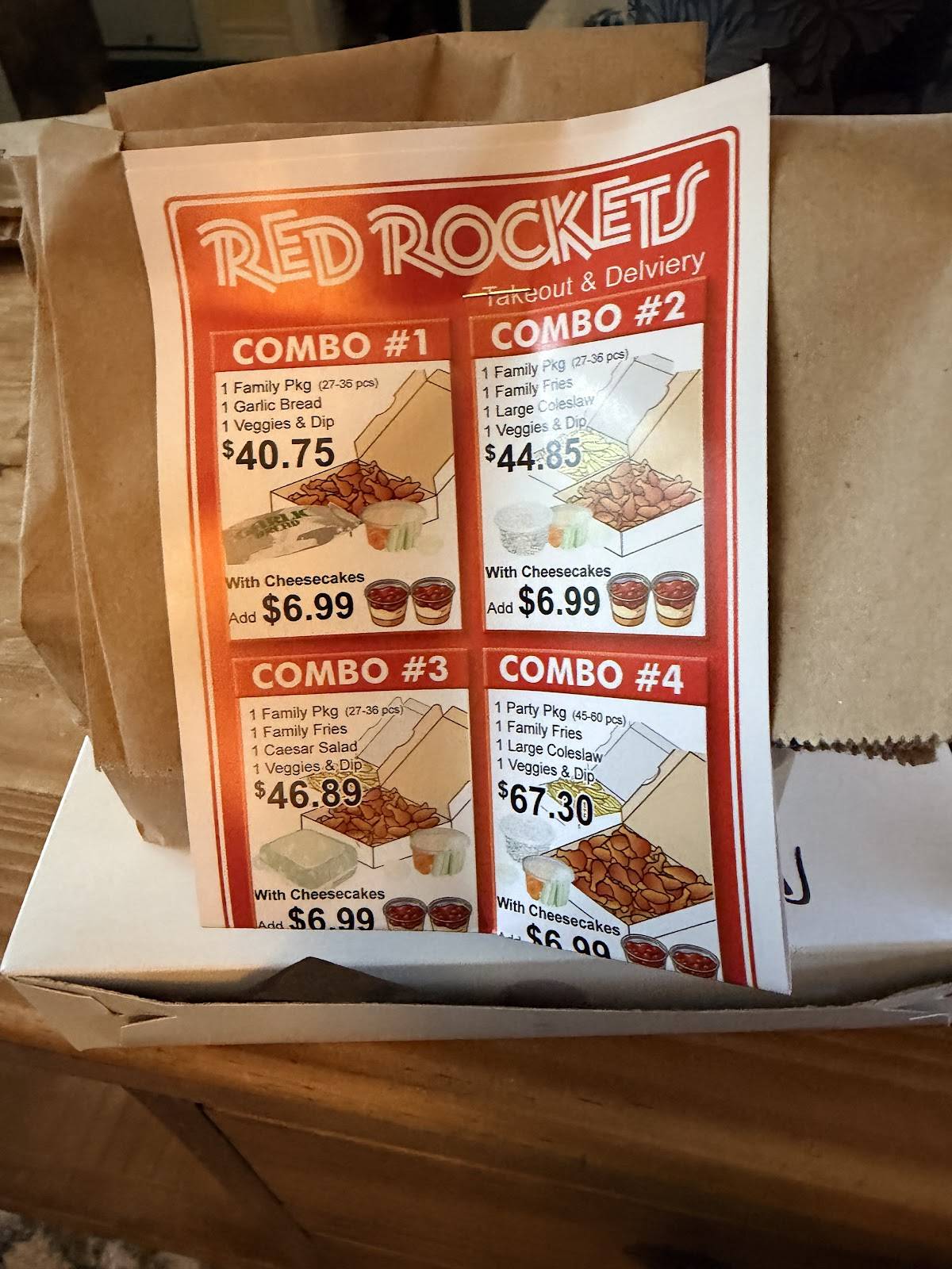 Red Rockets меню