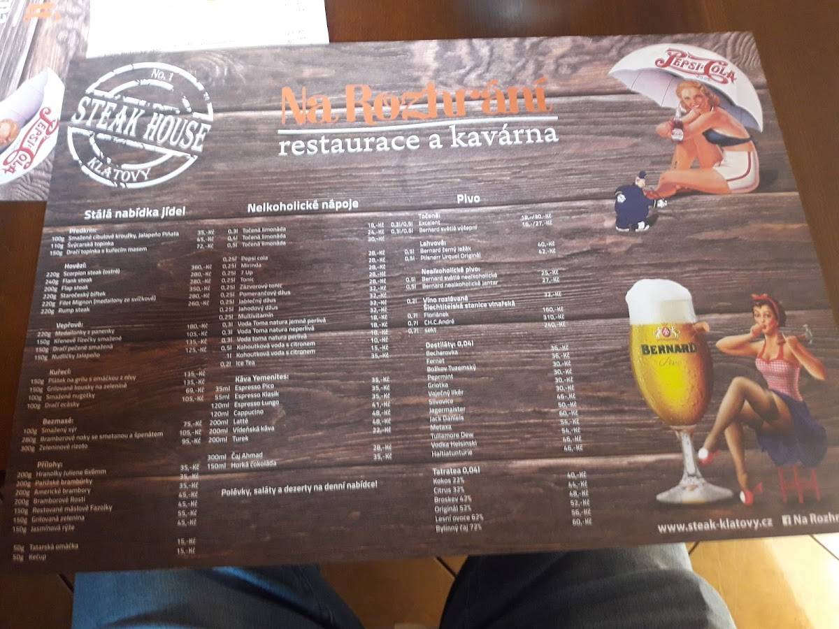 Restaurace Na Rozhrání меню