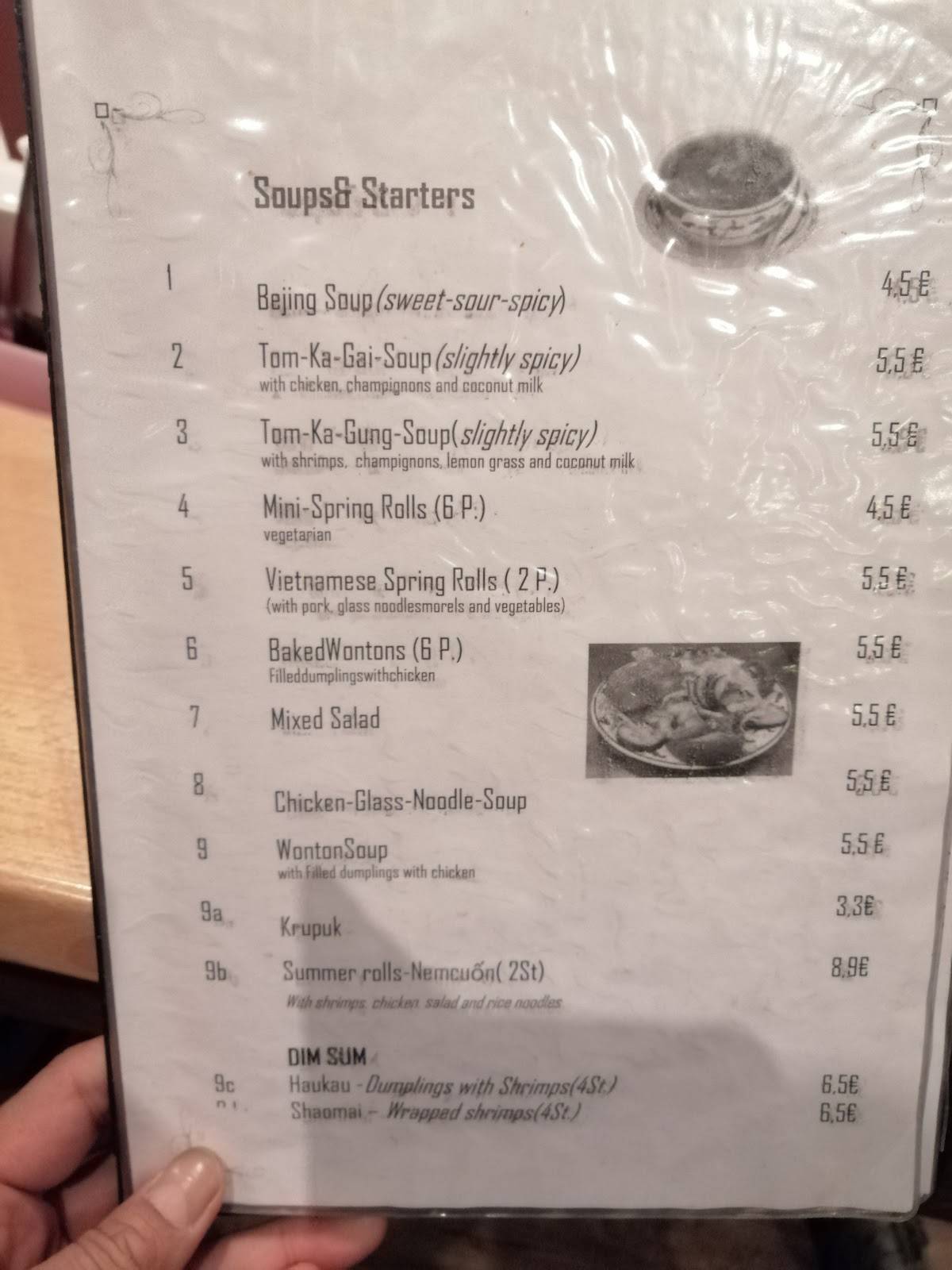 Restaurant ASIA WOK меню