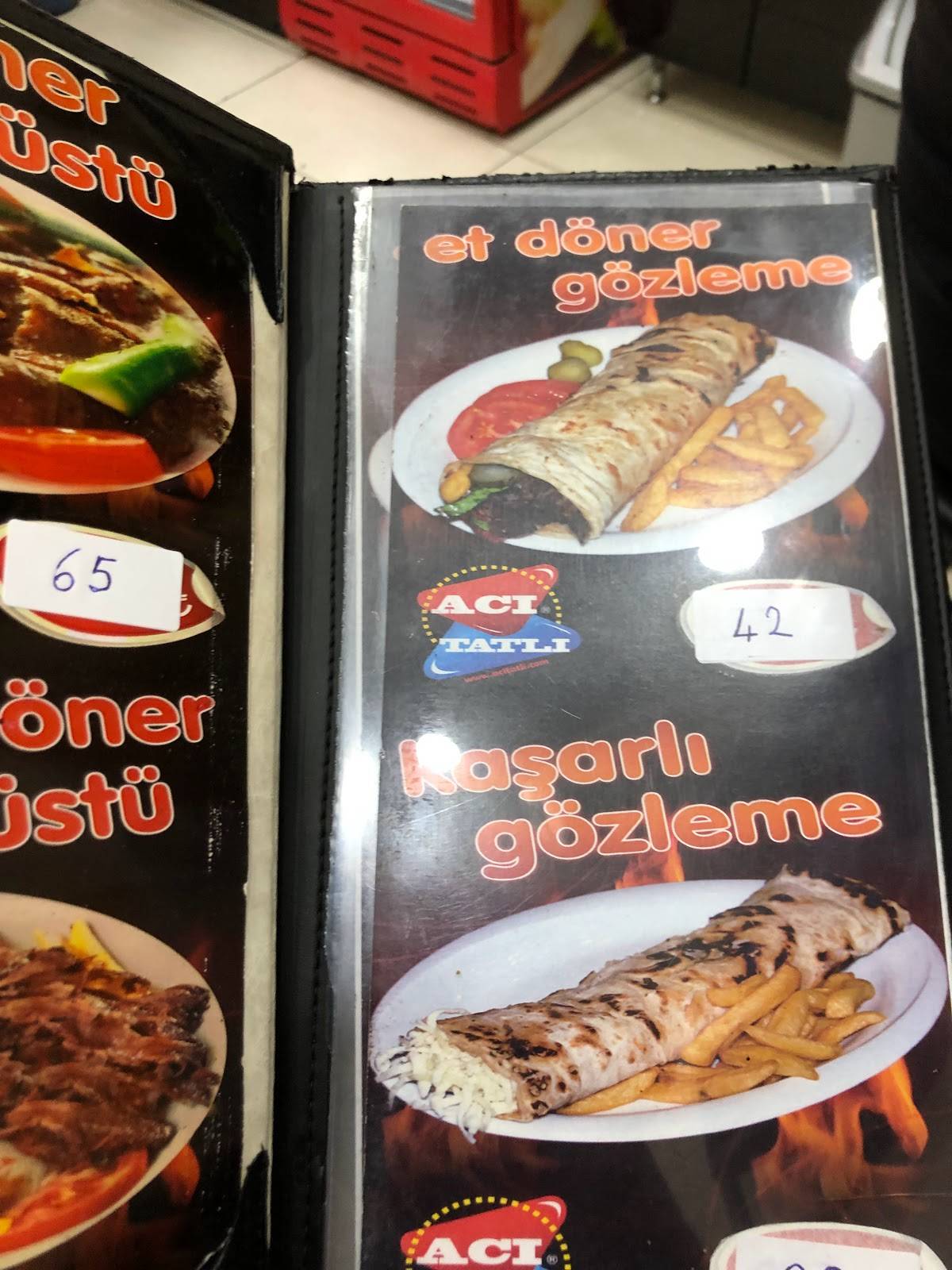 Aci Tatli меню