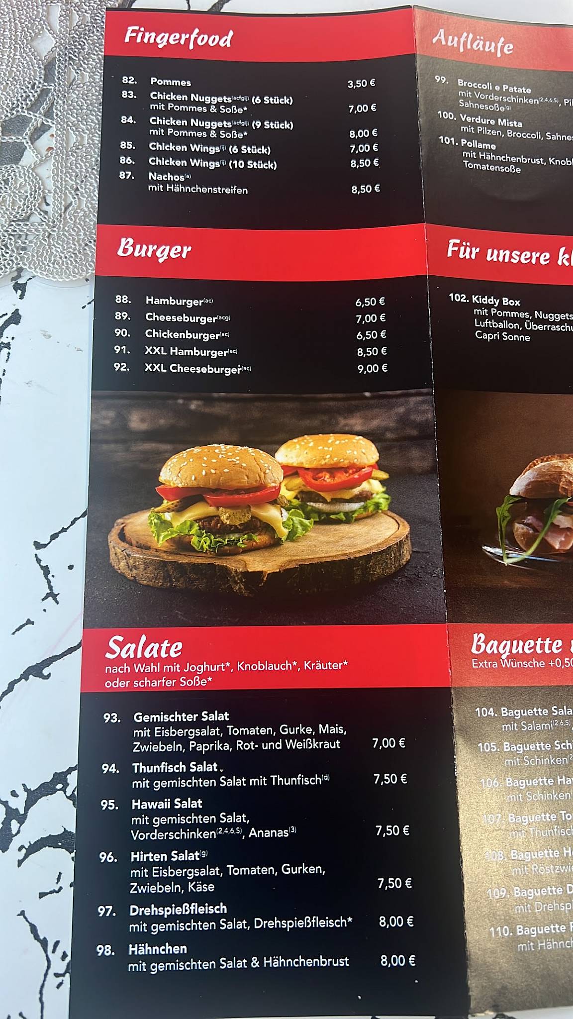 Adar Pizzeria & Grillhaus меню