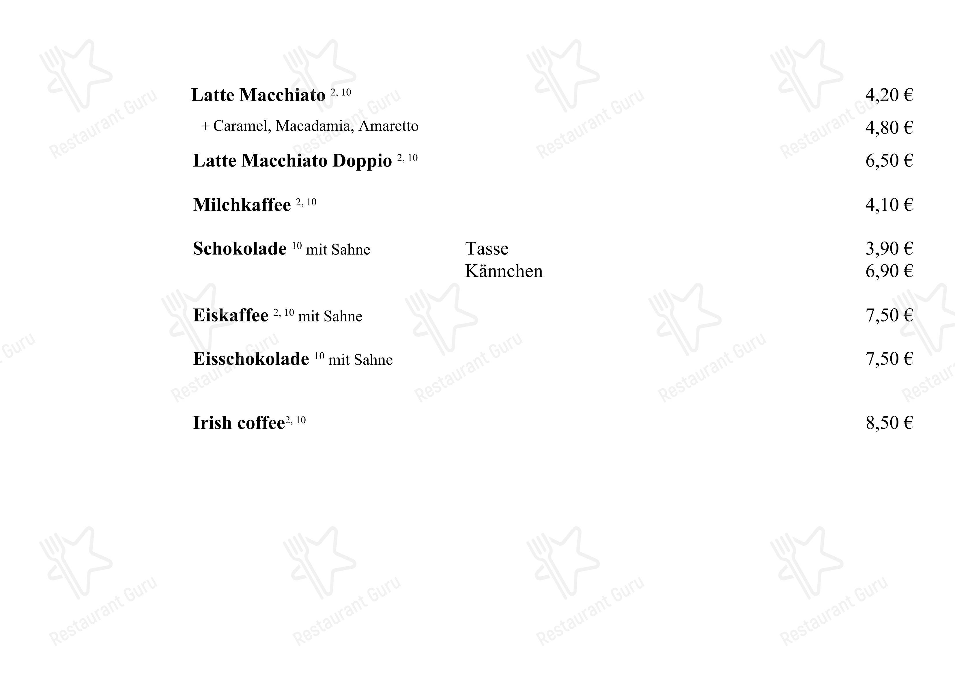 Lunch Menu ресторана Restaurant Brunnenhof в Ганновере