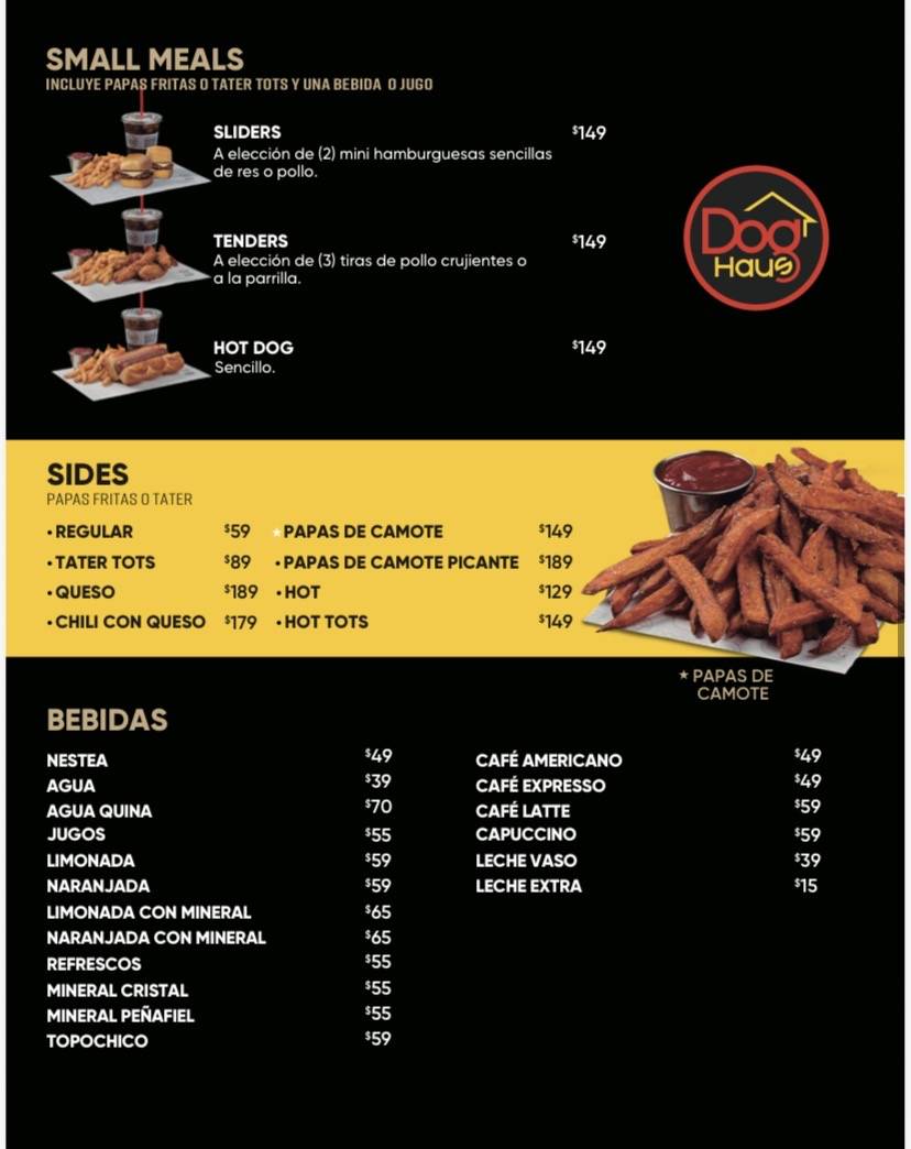 Dog Haus меню