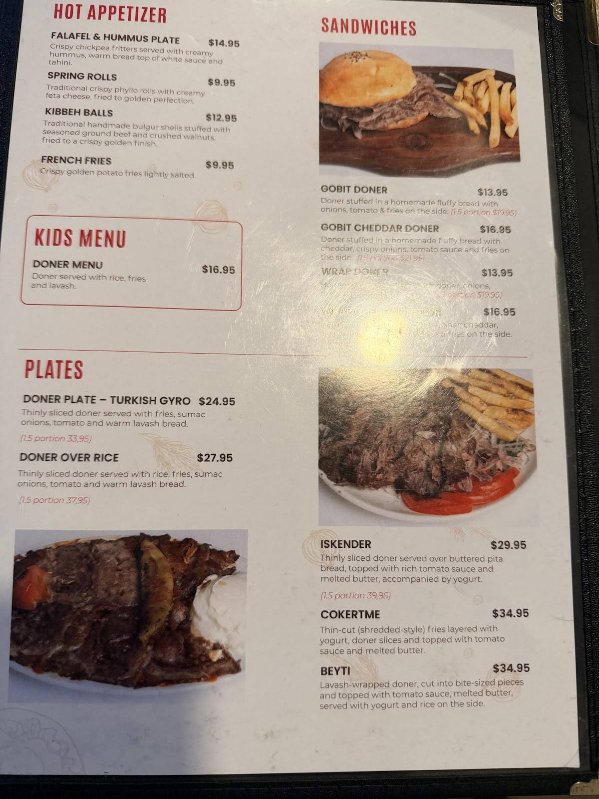 Doner Point меню