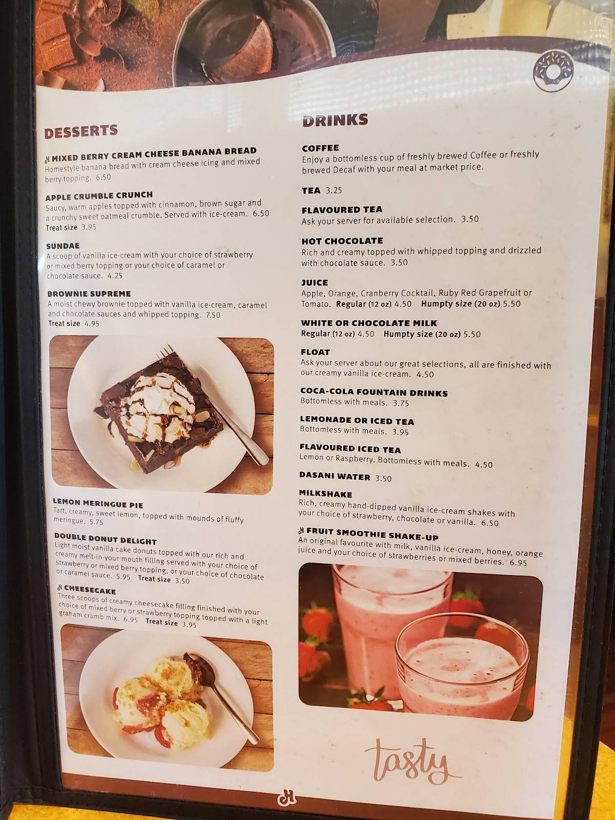 Humpty's Big Plate Diner - 4th Street меню