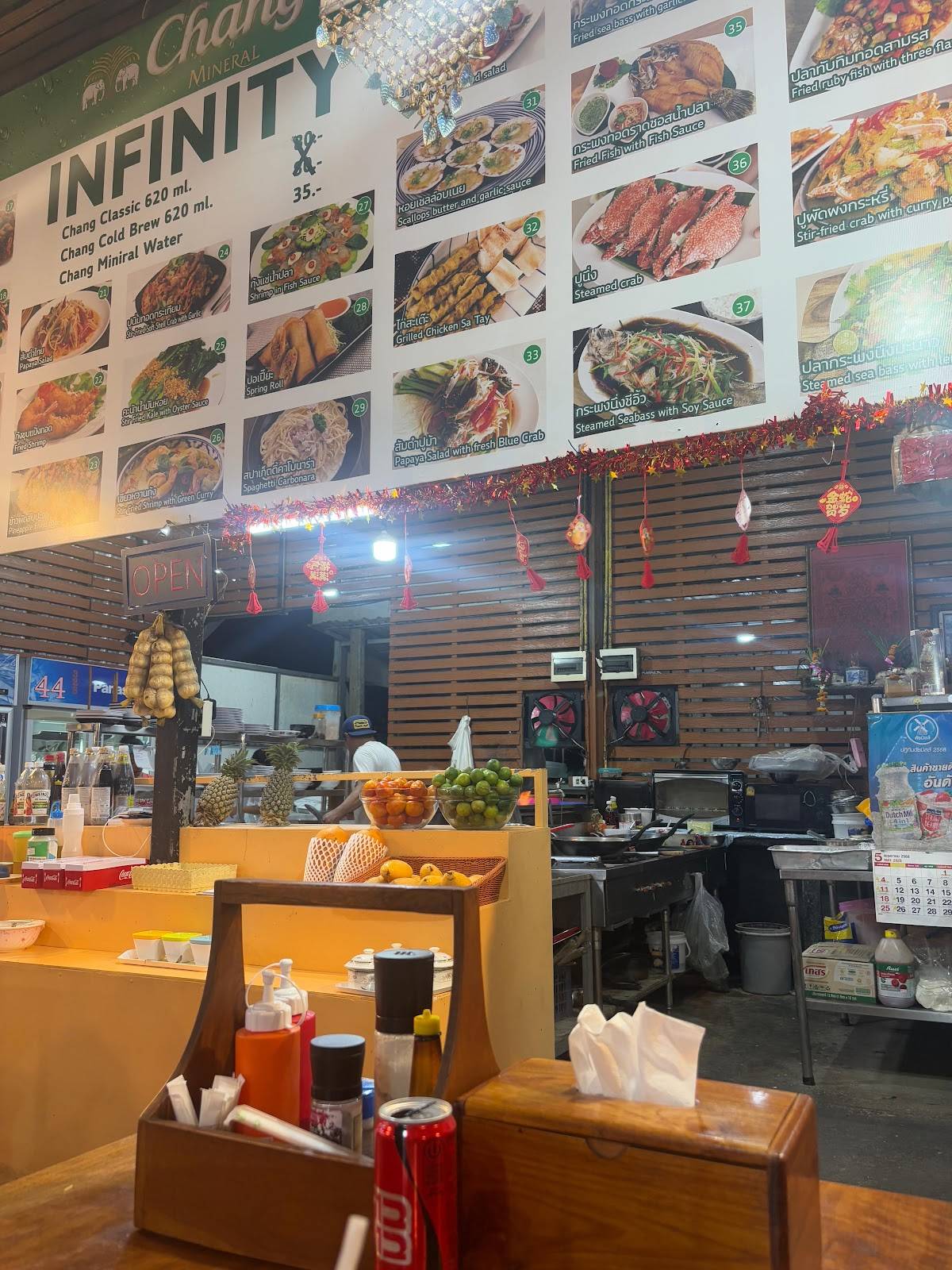 Infinity Restaurant Ko Chang меню