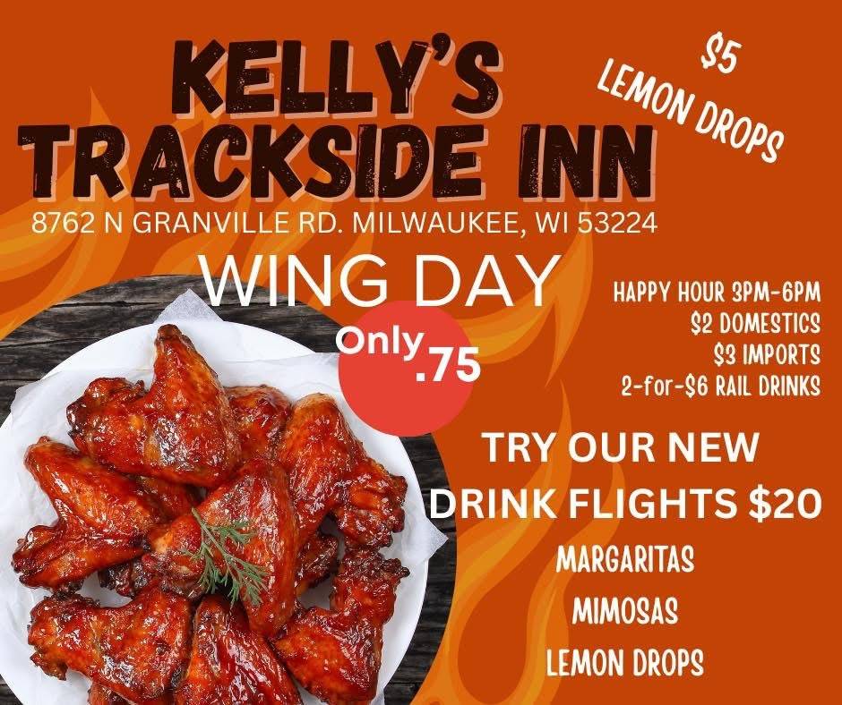 Kelly’s Trackside Inn меню