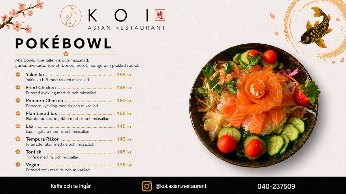Koi Sushi меню
