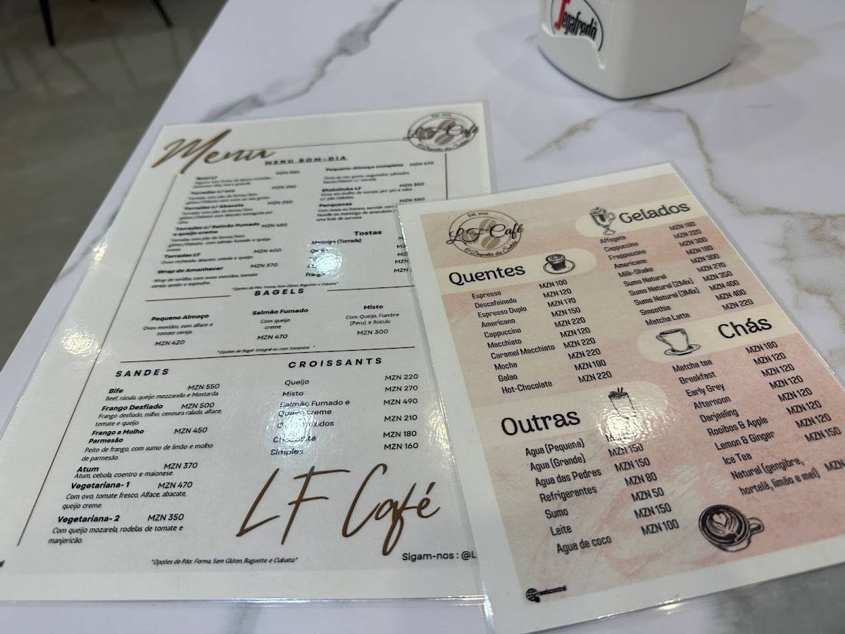 LF Café меню