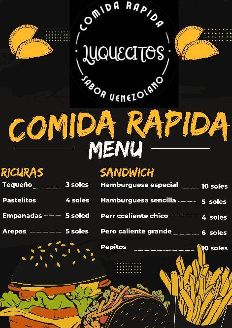 LUQUECITOS меню