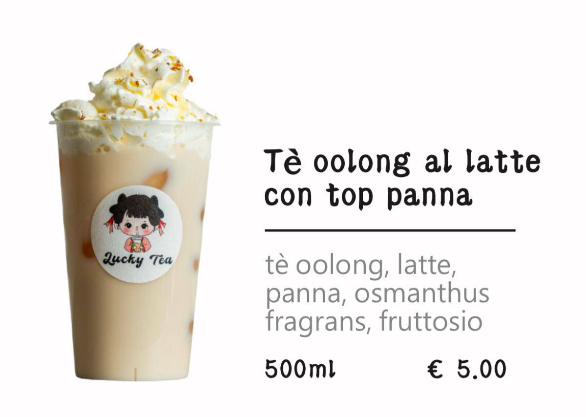 Lucky Poke e Bubble Tea меню