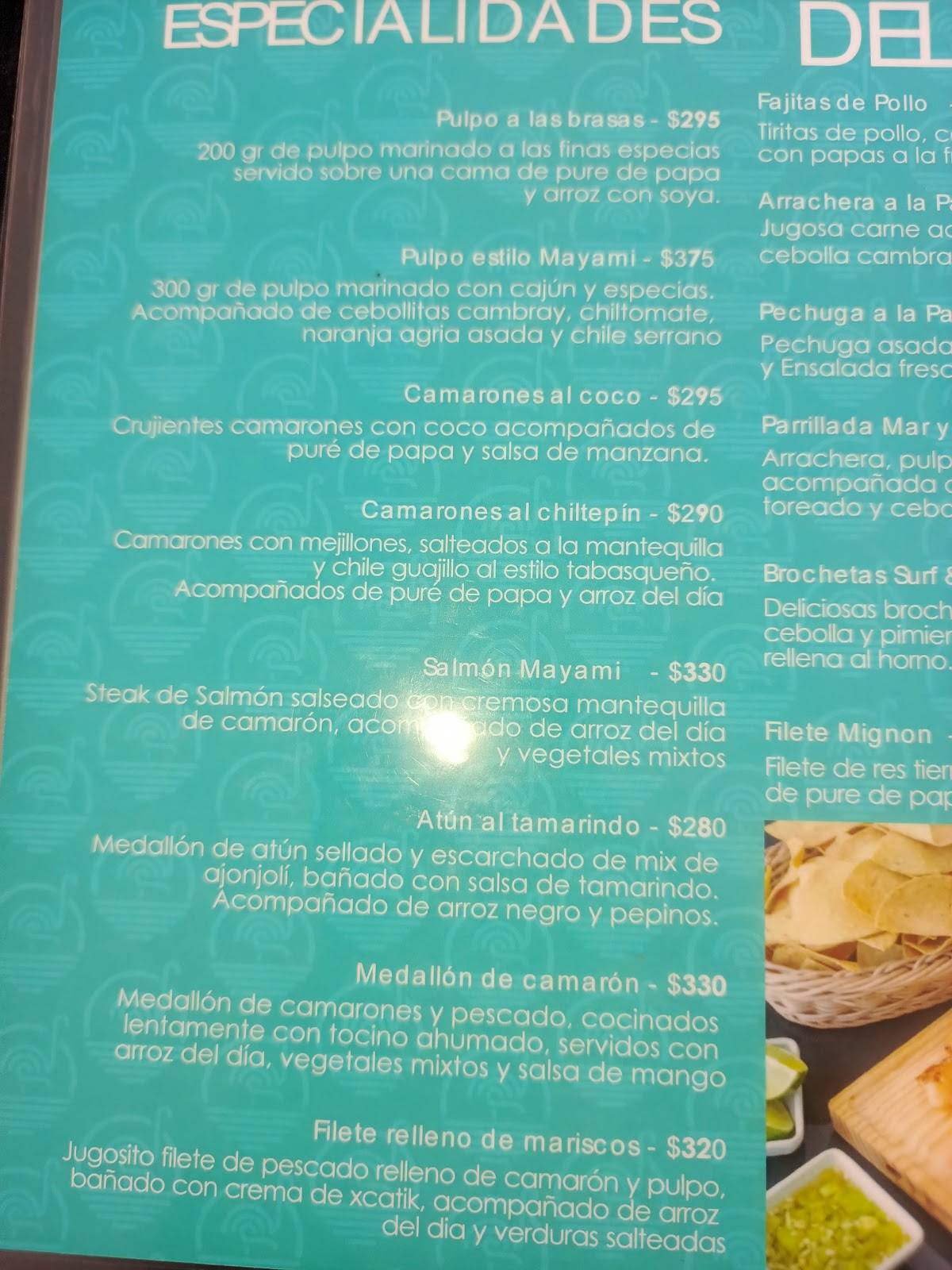 Mayami Fish меню