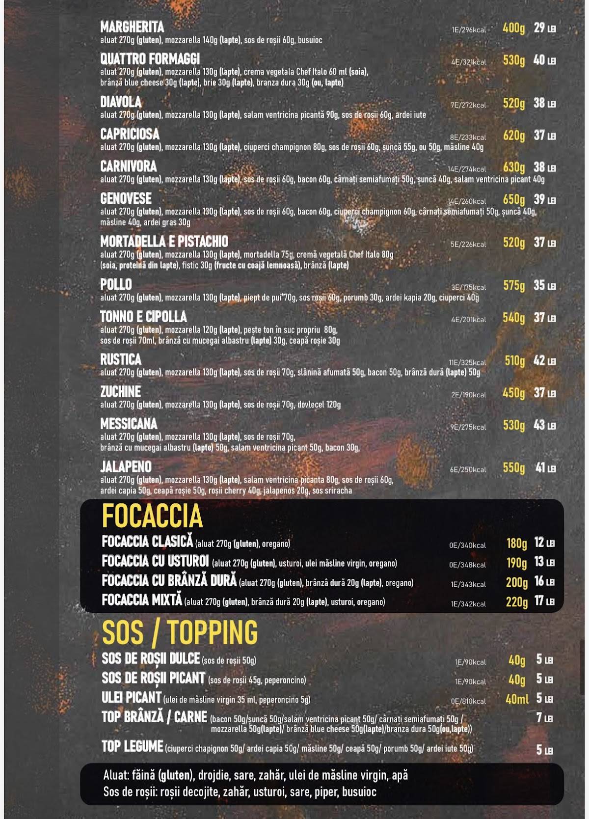 Miraj Bistro - Moinesti 47 меню