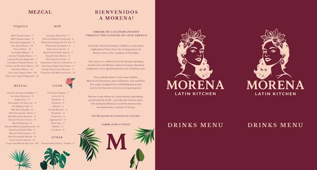 Morena меню