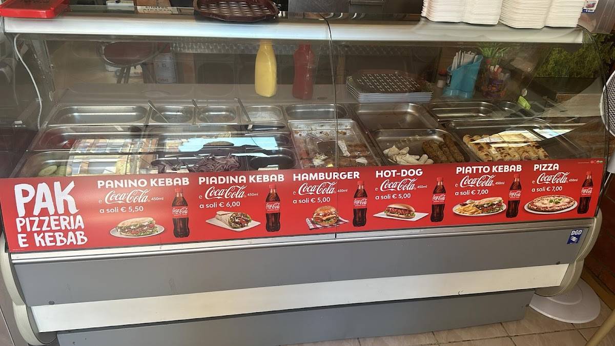 PAK PIZZERIA E KEBAB меню