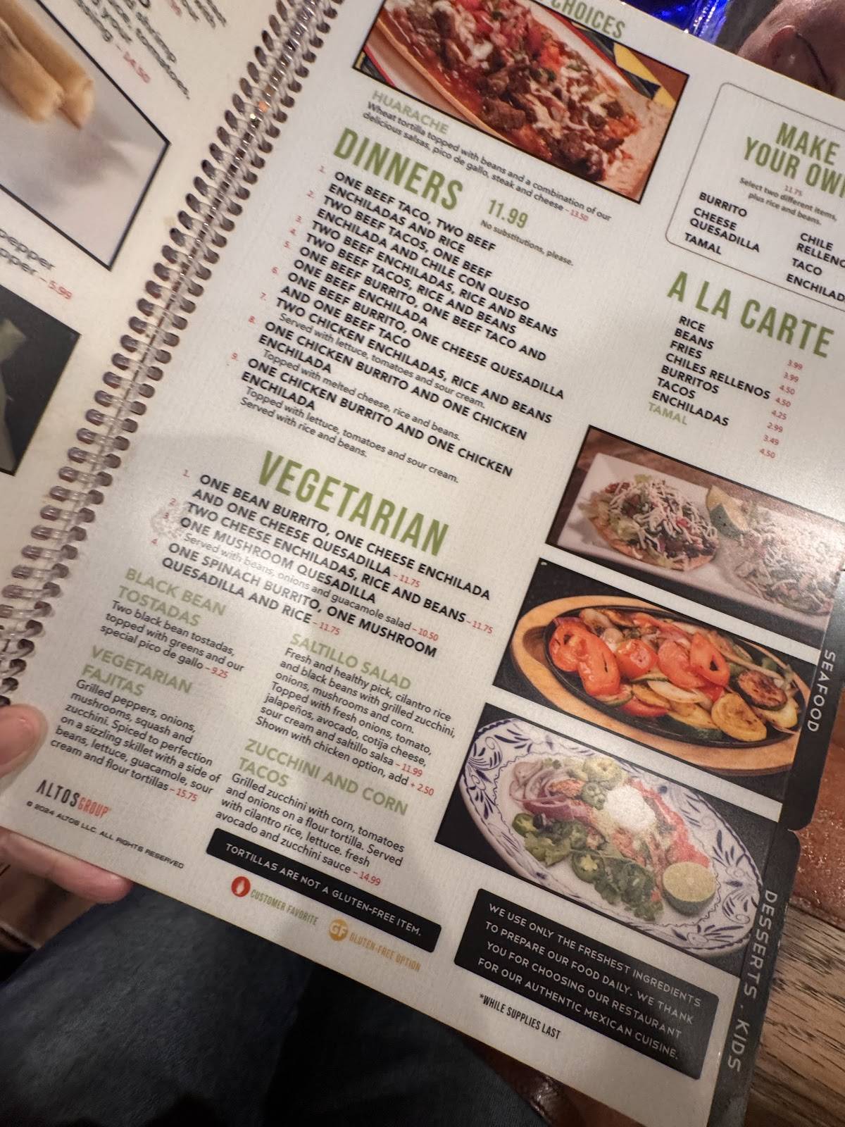 Rocas Mexican Grill меню