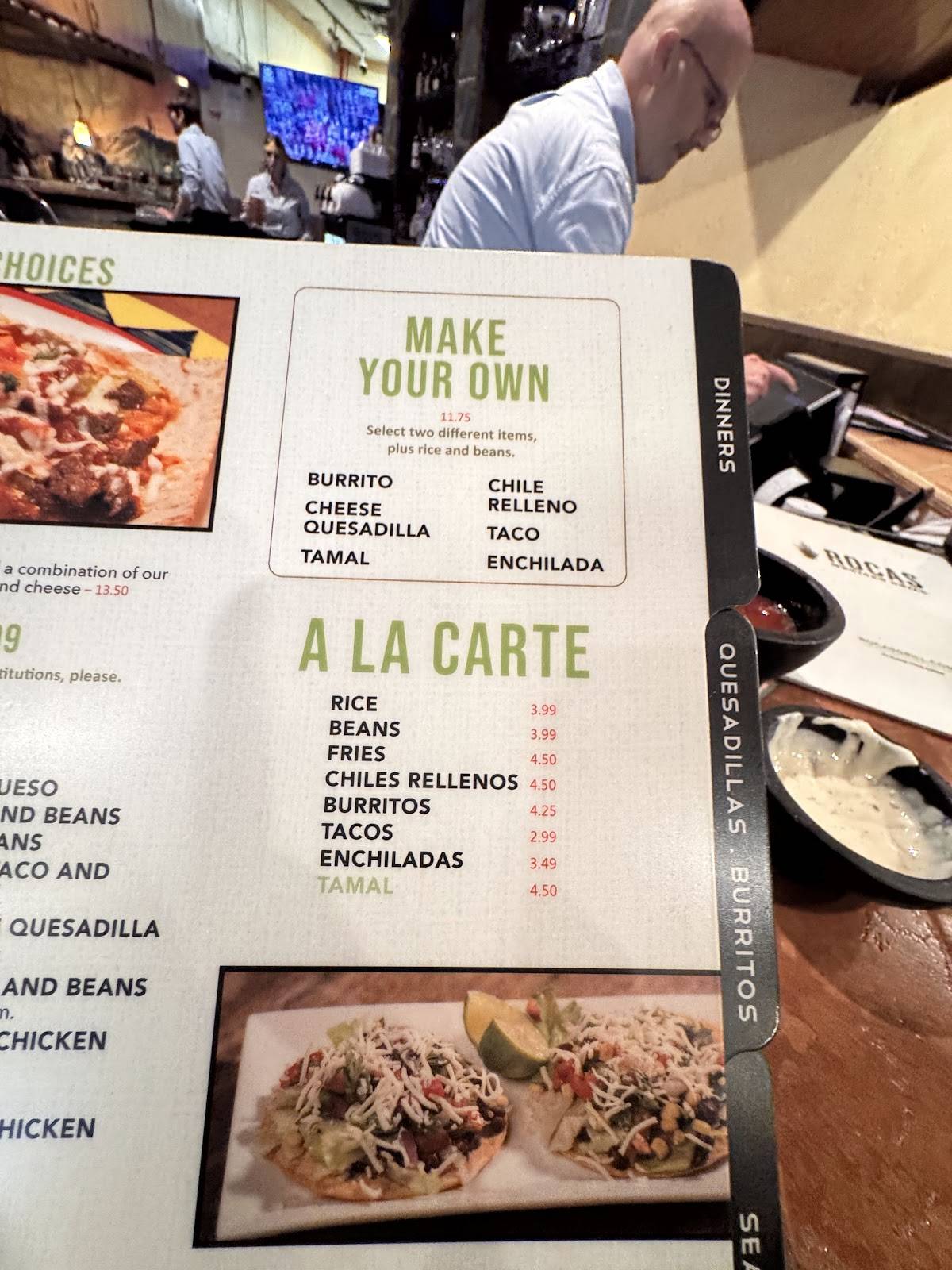 Rocas Mexican Grill меню