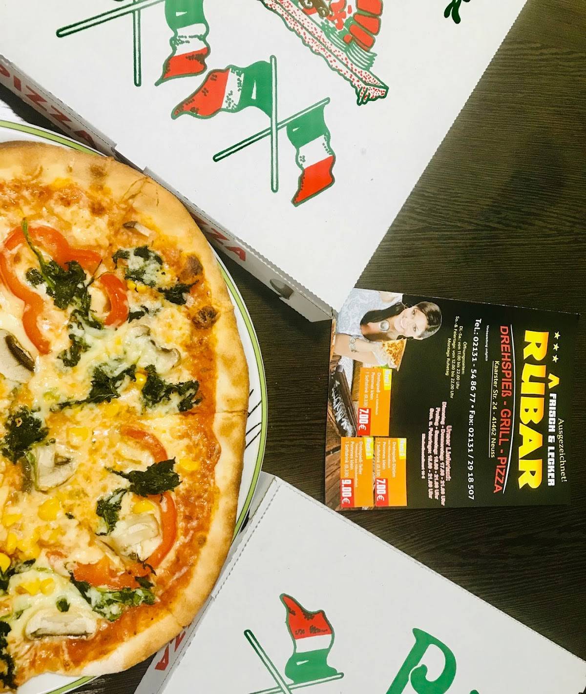Rübar Pizza Neuss меню