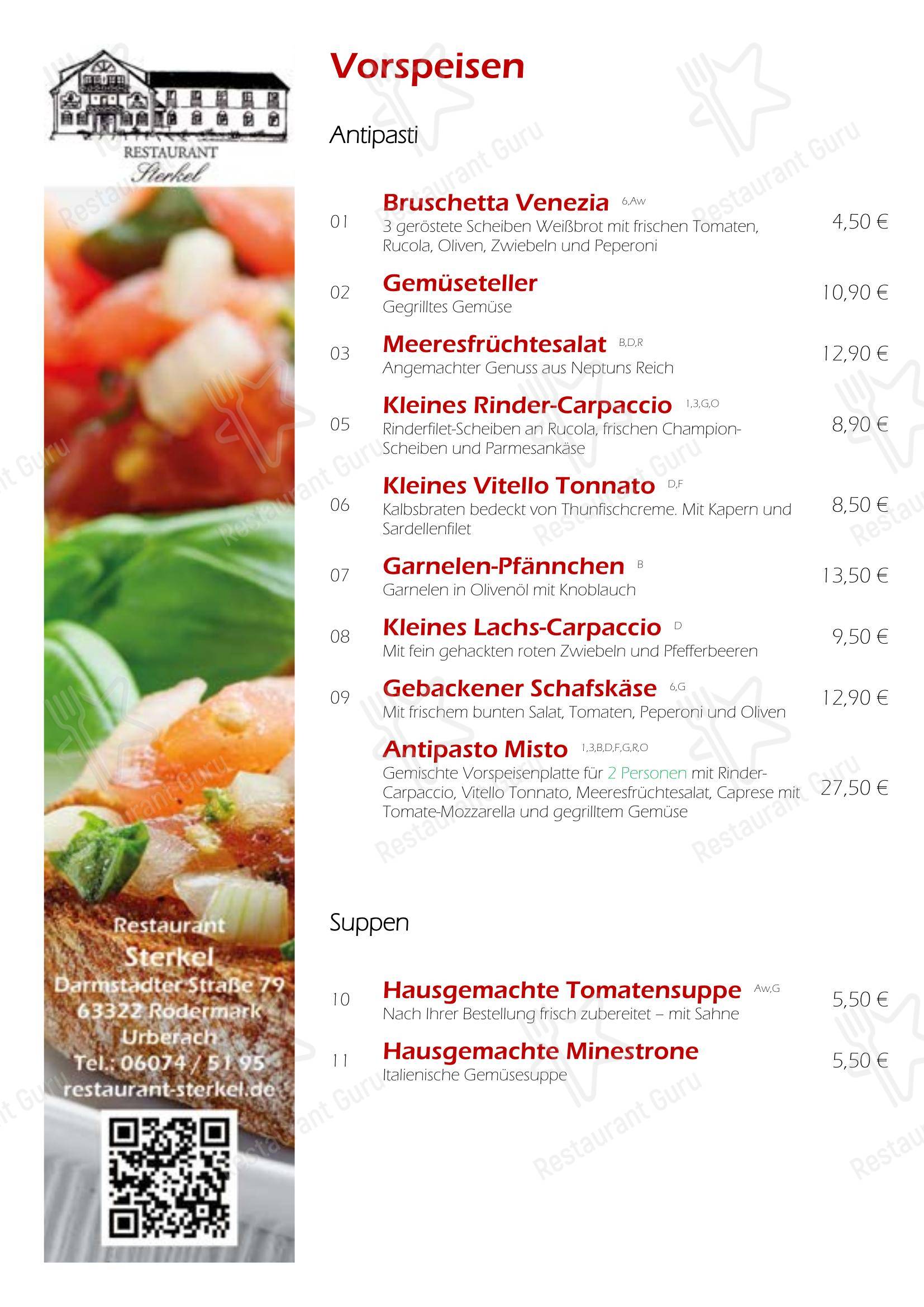 Restaurant Sterkel в Рёдермарке - Меню напитков