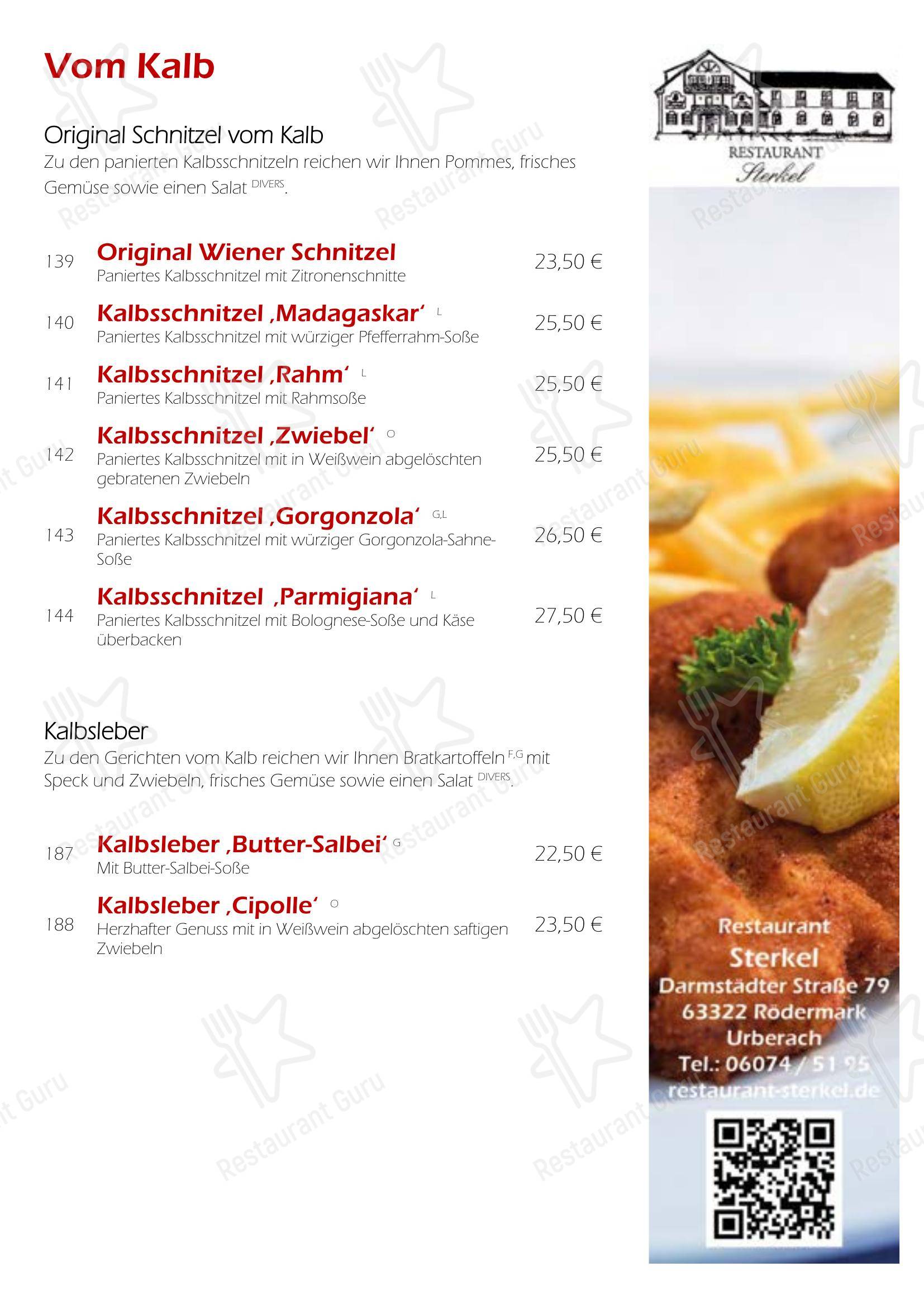 Restaurant Sterkel в Рёдермарке - Меню напитков