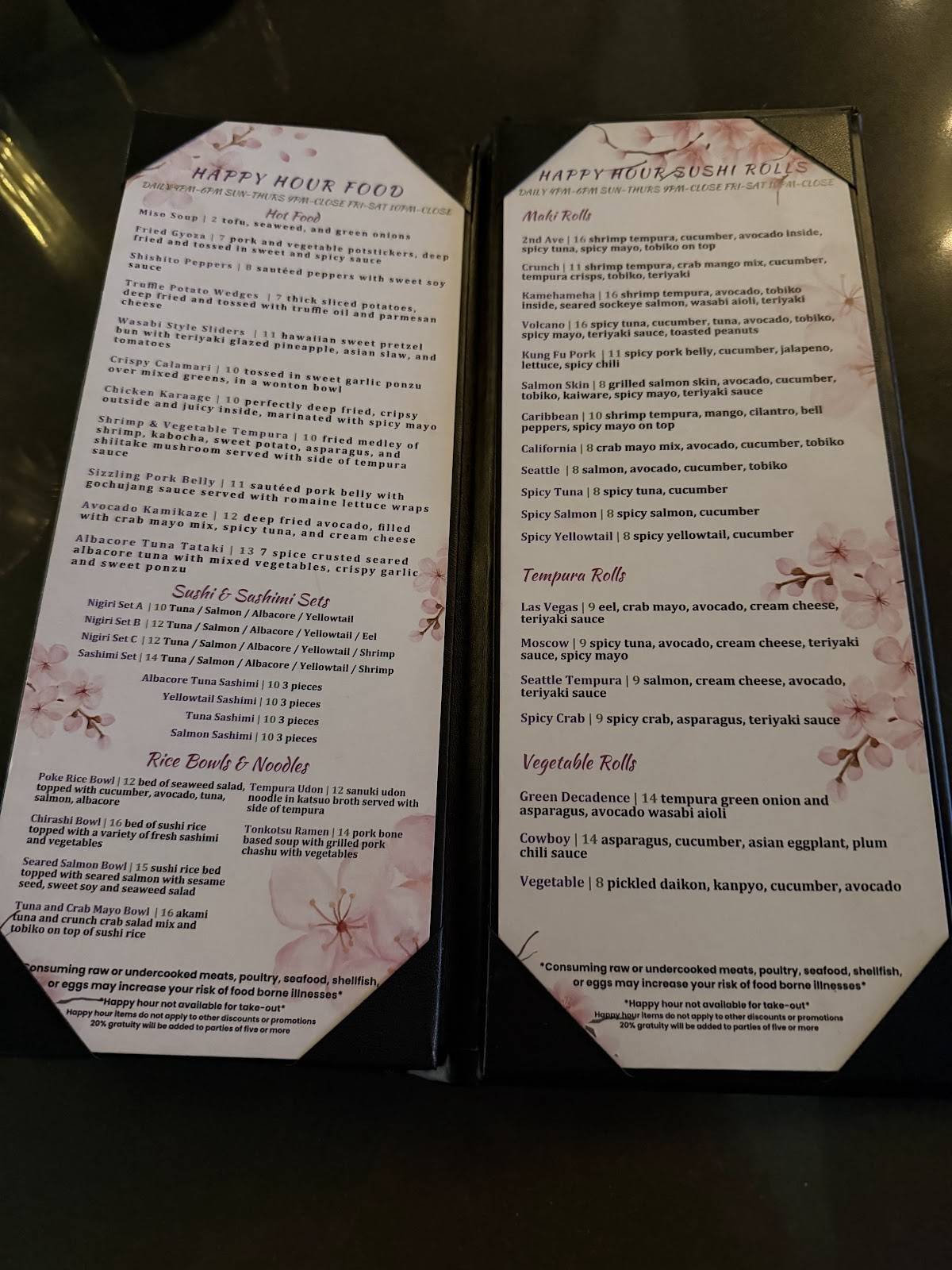 Wasabi Sushi & Izakaya меню