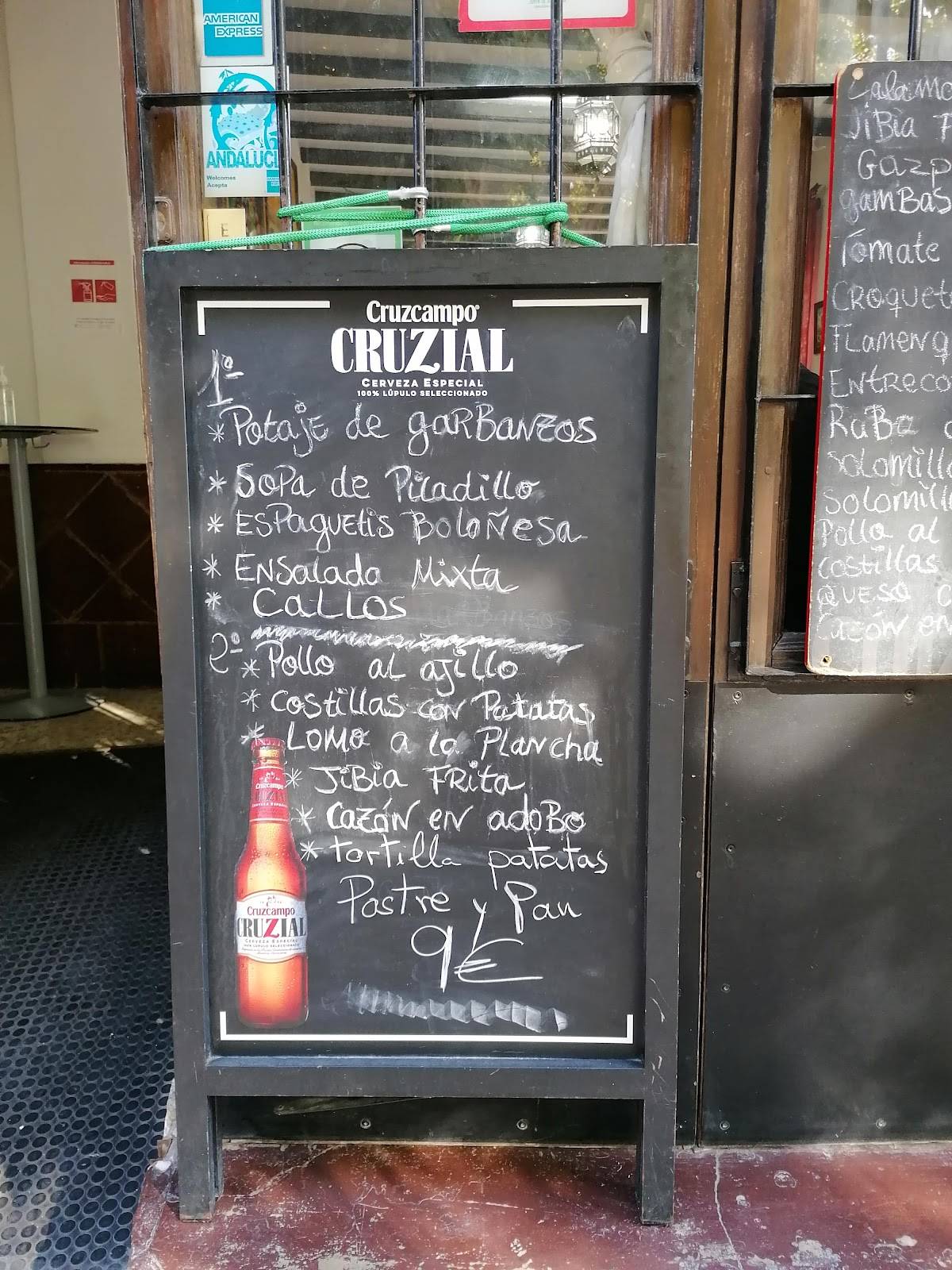 Restaurante los Capeas меню