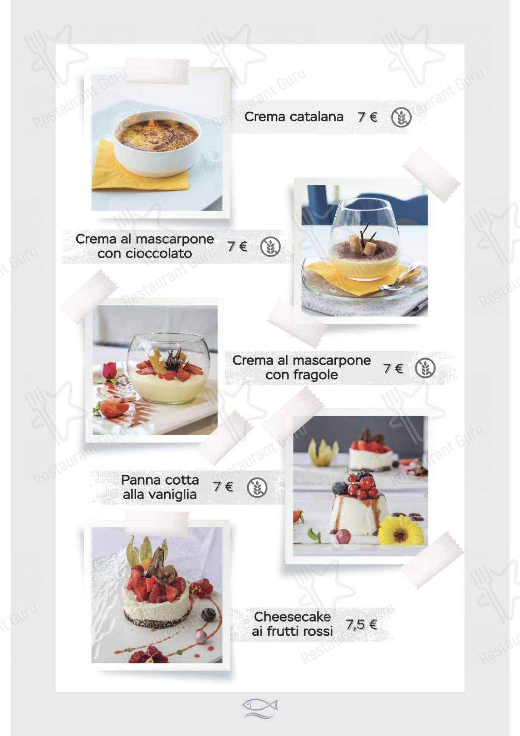 Меню ресторана Ristorante Al Moccolo