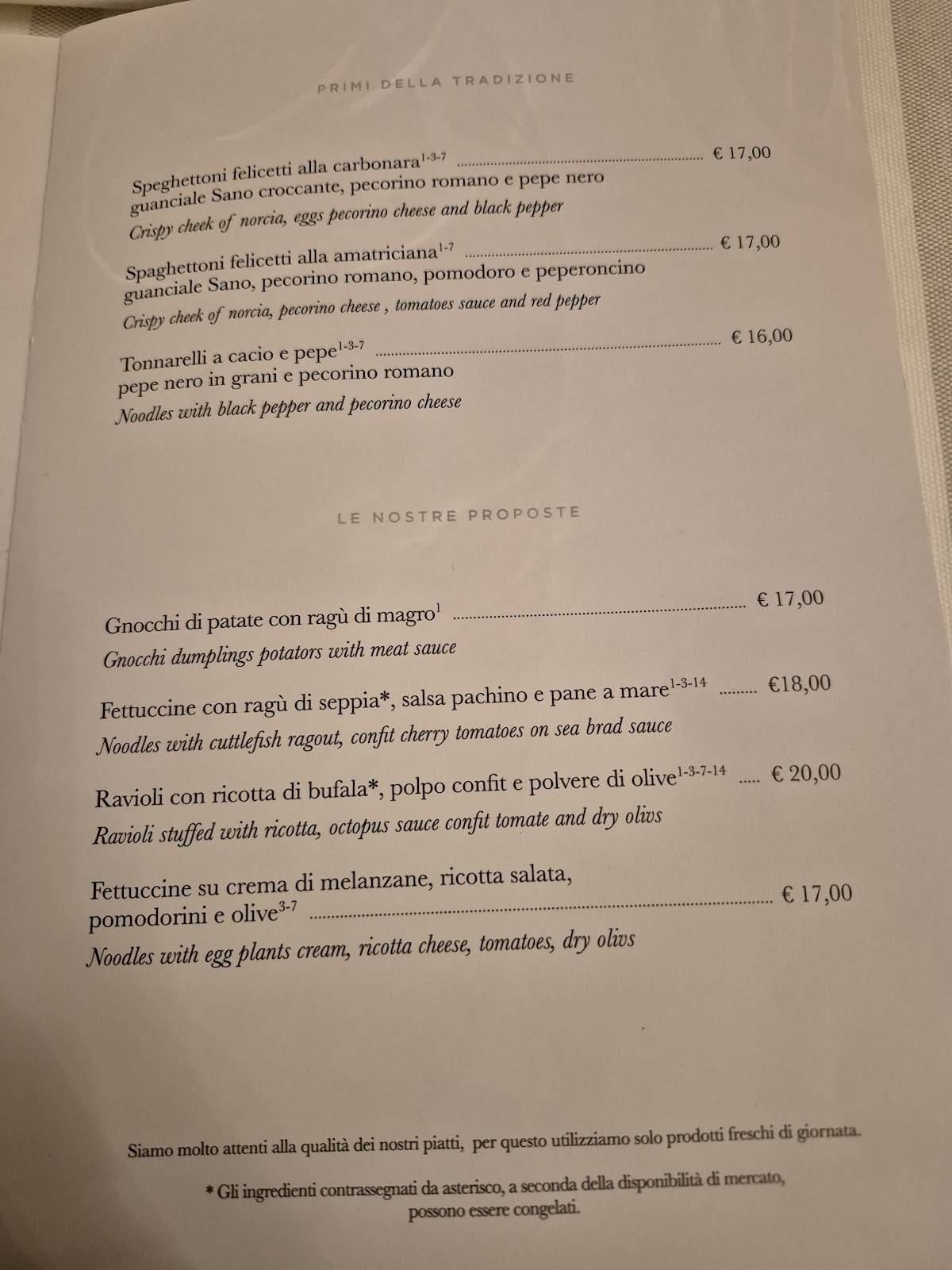 Ristorante Arlù меню