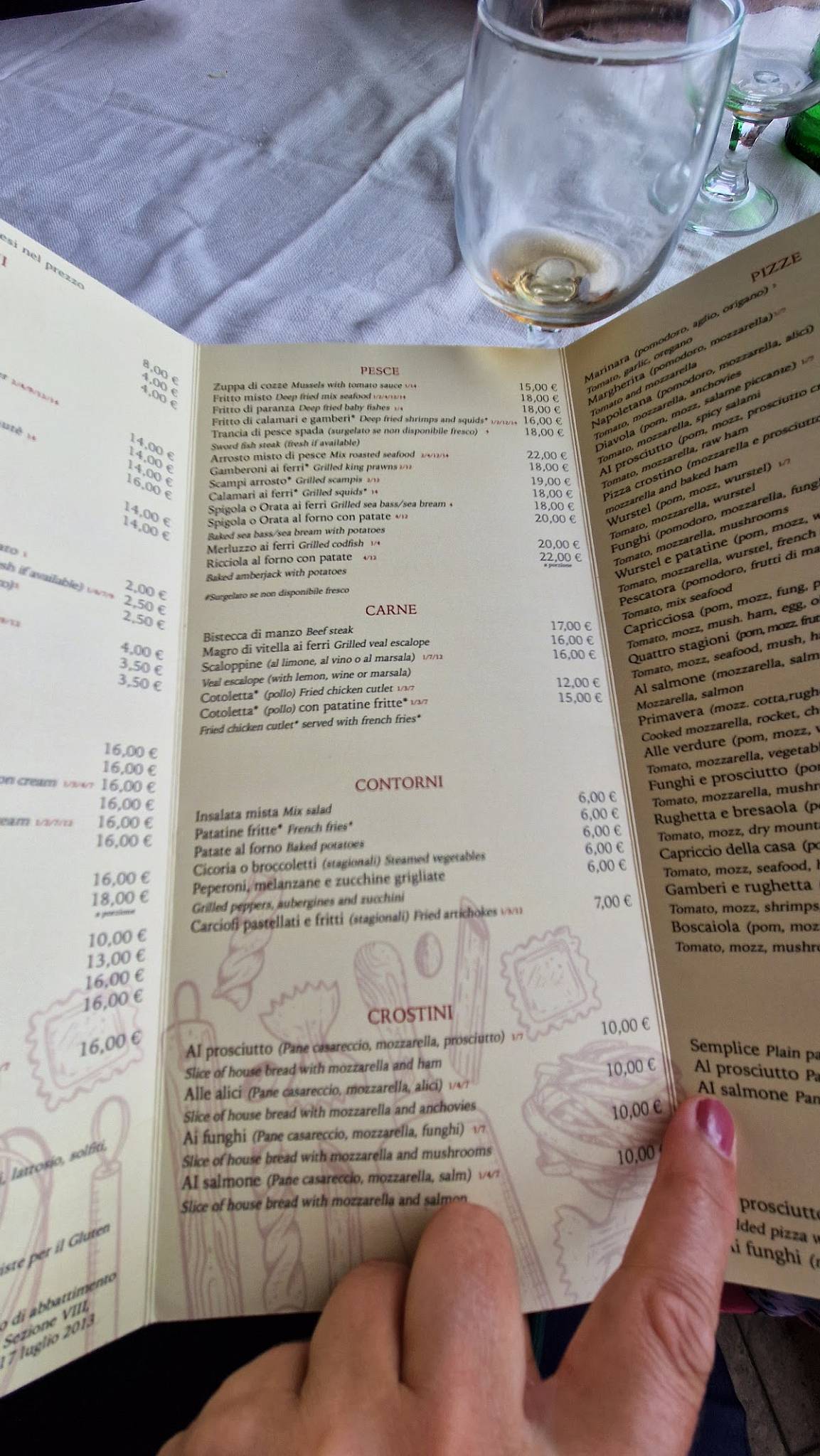 Ristorante Edonè - Ostia меню
