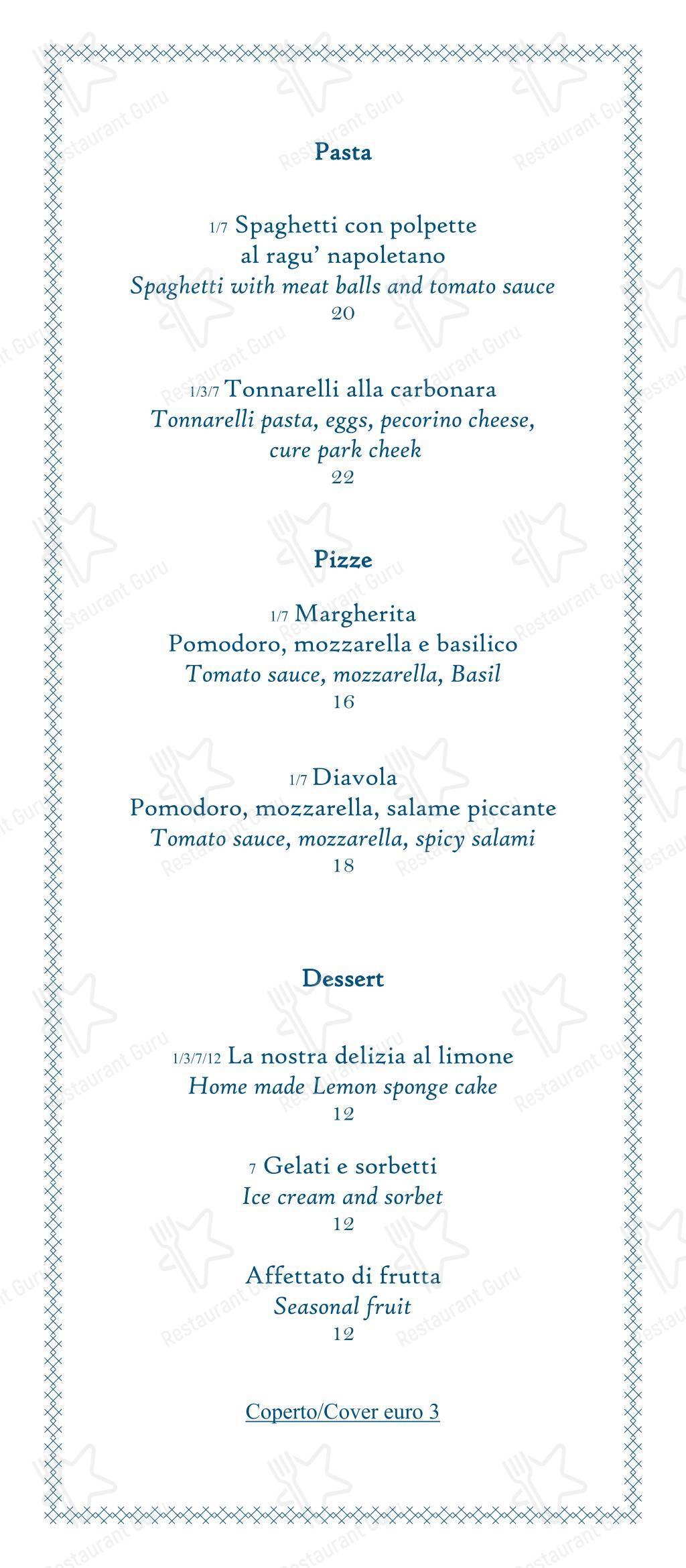 Ristorante L'Antica Cartiera в Марморате - 菜单