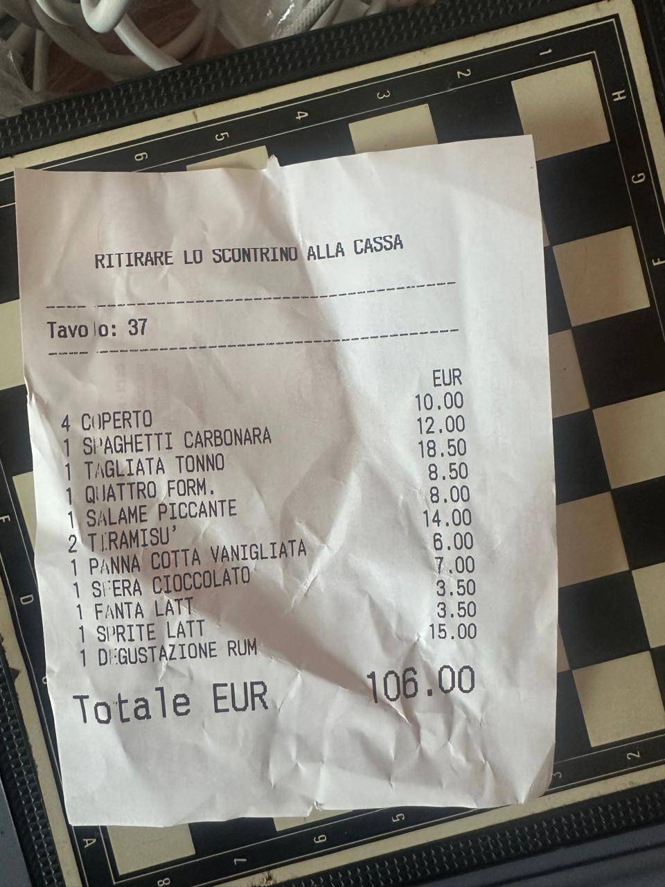 Ristorante Pizzeria Altamarea меню